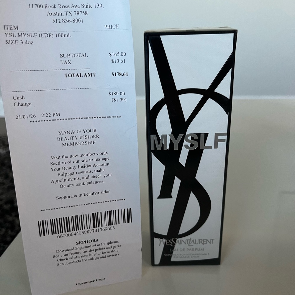 YSL Myslf cologne 100ml